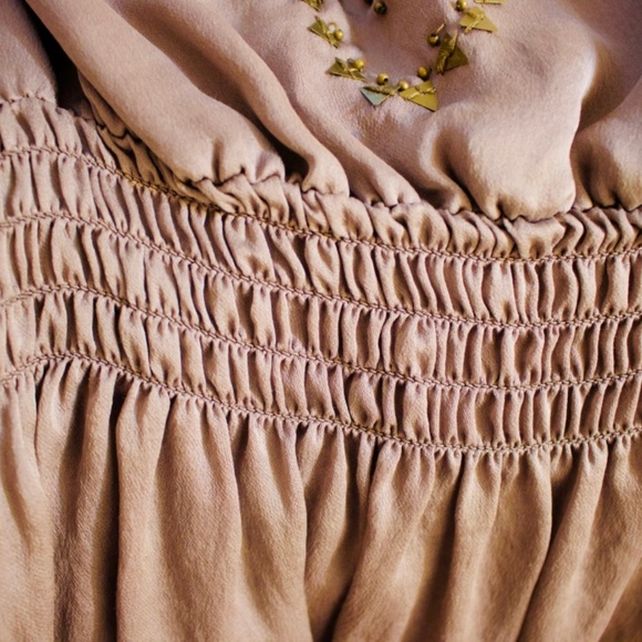 Brown Mauve Boho Blouse - Picture 3 of 3